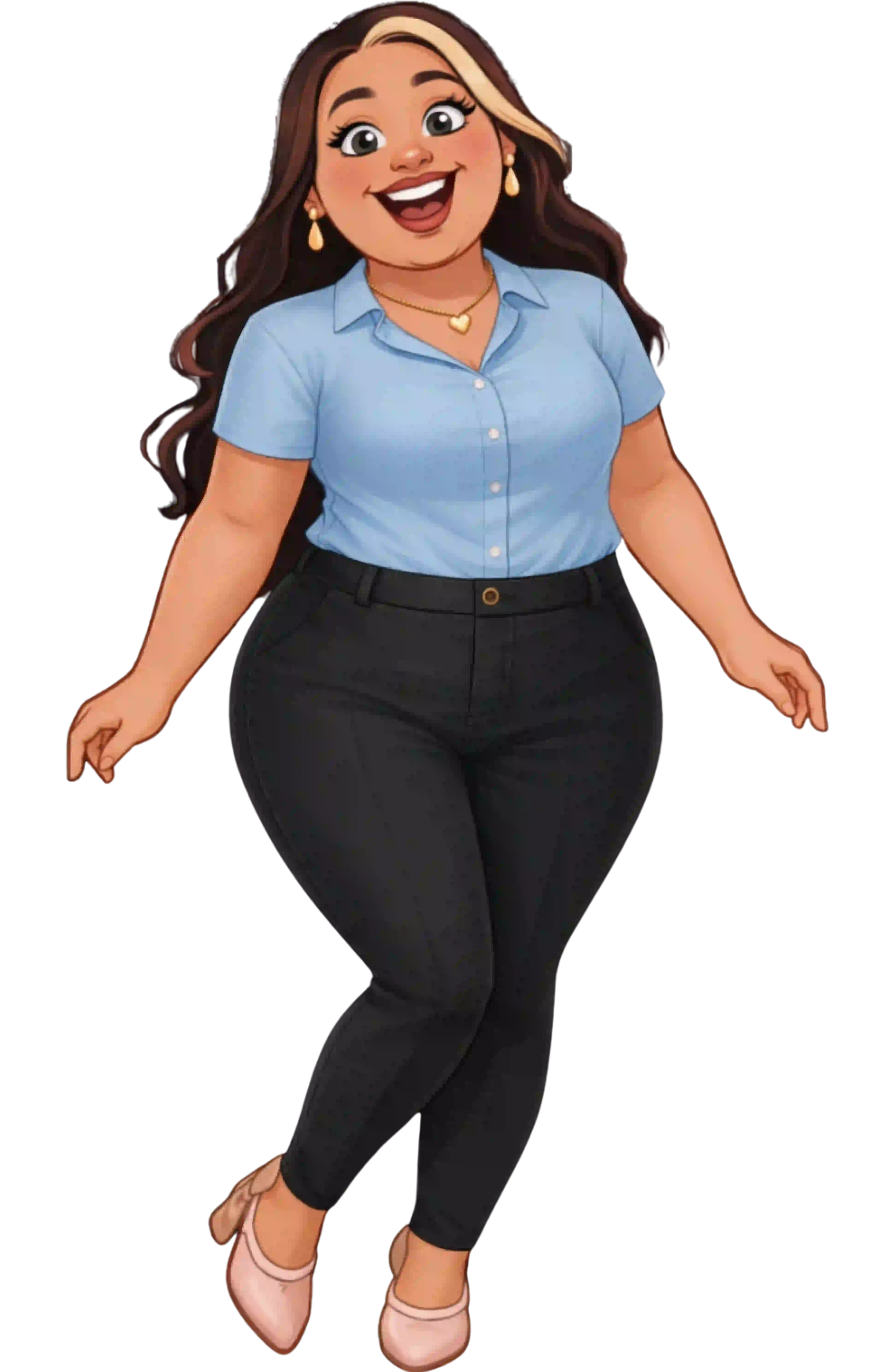 Monita con pantalón