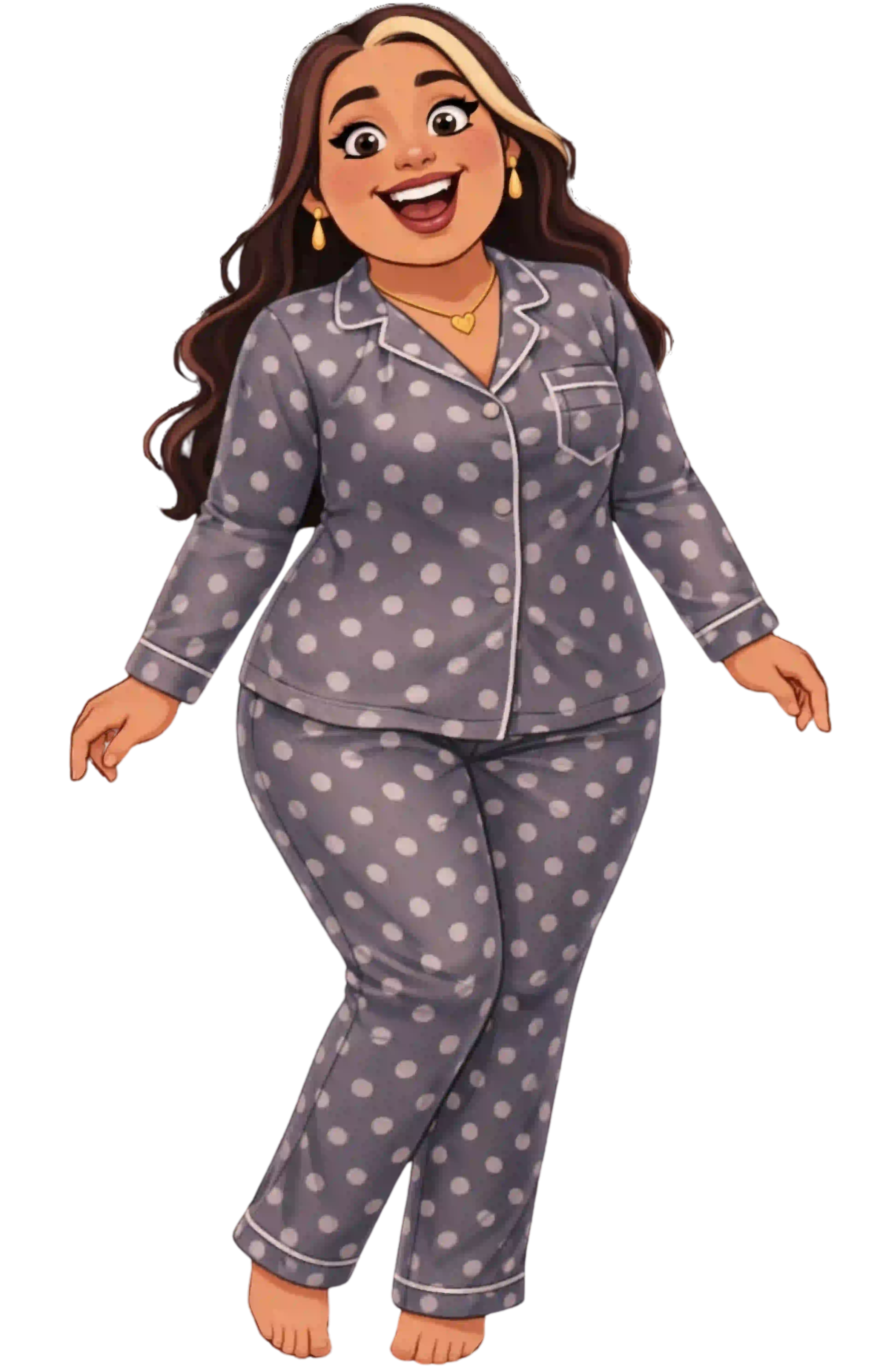 Monita con pijamas